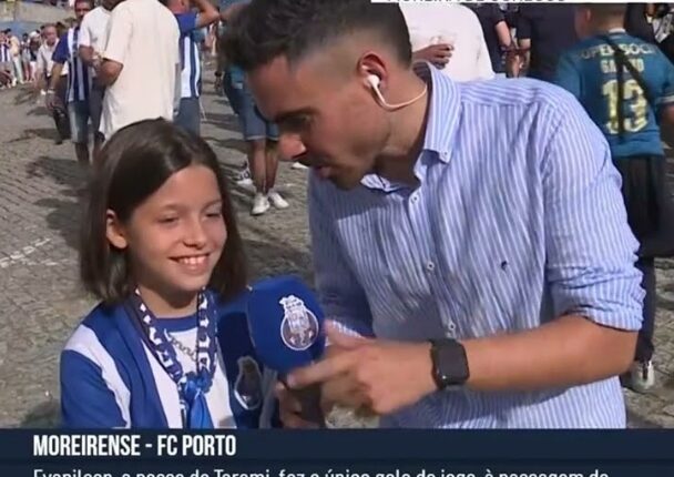 Menina adepta do FC Porto deixa recado forte ao Benfica e a Di Maria